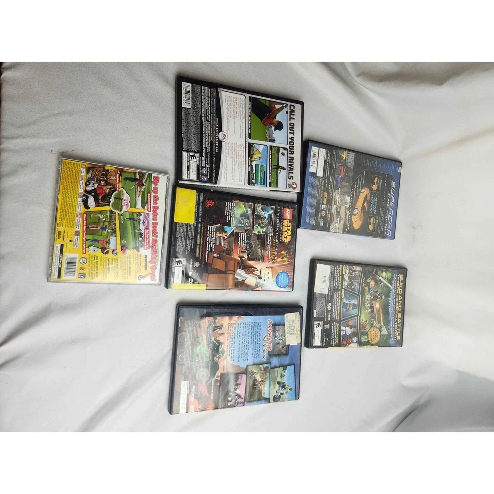 PS2 PS1 Game Lot Lego Star Wars I II Tiger Woods 06 ATV Offroad Fury CyberTiger